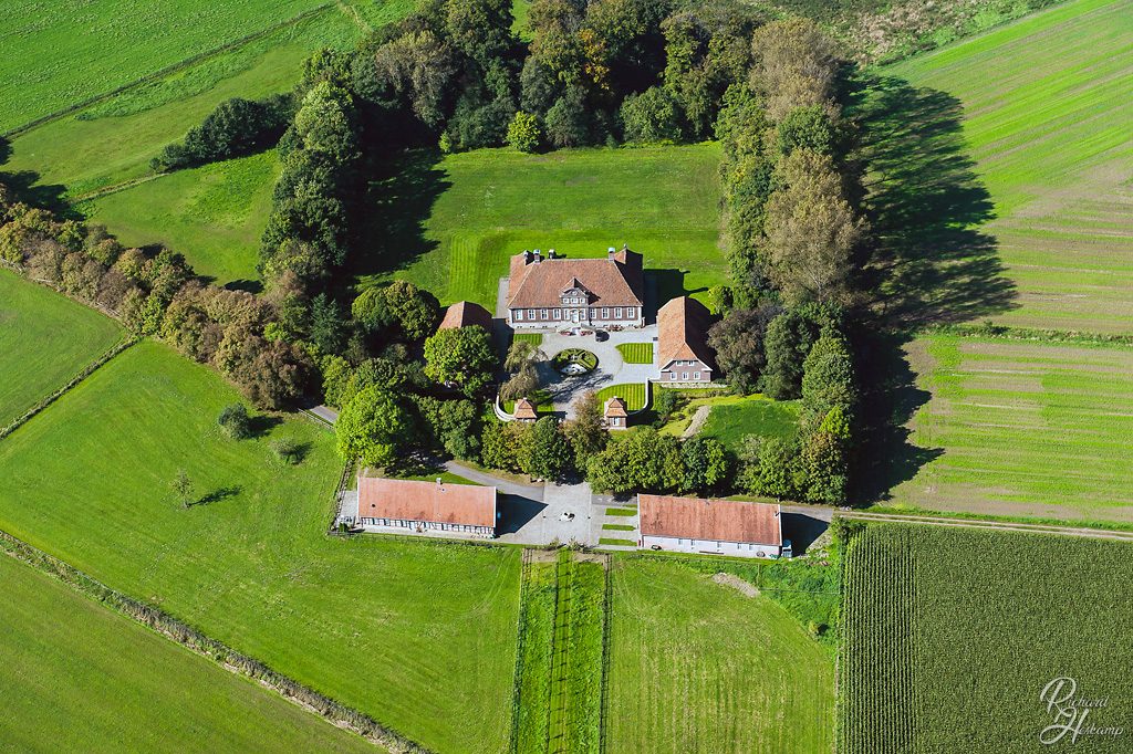 Luftbild Lingen - Schloss Herzford